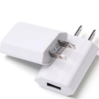 US Plug Wall Chargeur pour Cellphone iPhone Samsung Voyage Adaptateur Réel 1Amp 100pcs / lot