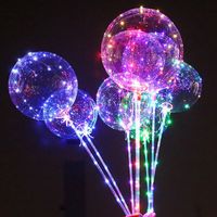 New BoBo Balls Safety Air Atmosphere Inflation Wave LED Line String Balloon Light for Christmas Halloween Wedding Party Children Home Decor