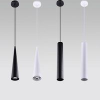Le long tube moderne de LED allume le restaurant accrochant nordique simple de lampe / salle à manger / barre Les lampes pendantes cylindriques 5W / 7W / 10W lanternes