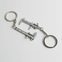 Key chain key chain pendant Vernier caliper Creative cute movable chain couple