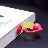 3 stks / partij Plastic Bladwijzers voor Boeken Cute Cartoon Paper Clip Tab Briefpapier Office Accessoires Schoolbenodigdheden Bookmark Gift