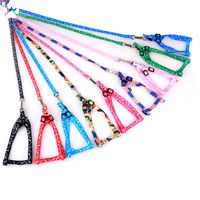 1,0 * 120 cm Hundegeschirr Leinen Nylon Gedruckt Einstellbare Hundehalsband Welpen Katze Tiere Zubehör Haustier Halskette Seil Krawatte Kragen HH7-1172