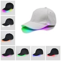LED 빛나는 야구 모자 빛나는 LED 빛 파티 모자 조절 가능한 Snapback 모자 빛나는 파티 모자 용품
