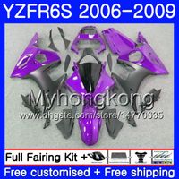 Bodys voor Yamaha YZF600 paars zwart Hot YZF R6 S YZF R6S 2006 2007 2009 2009 231hm.52 YZF-R6S YZF-600 YZF R 6S R6S 06 07 08 09 Fairing Kit