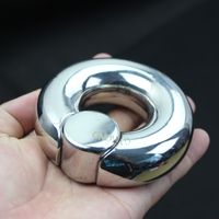 Scrotum Pendant Penis Restraint Lock Ring Stainless Steel Sc...