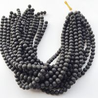 8mm Natürliche Lava Rock Stein Perlen DIY Ätherisches Öl Diffusor Anhänger Schmuck Halskette Ohrringe machen