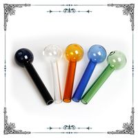 pyrex glass pipes 10cm Curved Oil burners Pipes glass bong c...