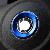 Car Styling Steering Wheel Logo Emblems Ring Decoration Sticker for Volkswagen VW Passat B7 B8 Bora POLO GOLF 6 7 Jetta MK6 RS