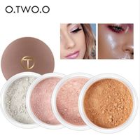 O.TWO.O 4 colores Shimmer Loose Powder Face Makeup Bronceador y Highlighters Powder Concealer Highlighter Palette Make Up Contour