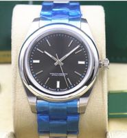 Hot Selling 5 stilar Oanvända 39mm Stålarmband Perpetual Watch Modell 116000 Index Ring Automatiska Mekaniska Män Klockor