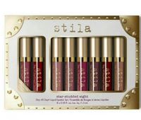 Marca STILA STAR Studded 8PCS Lixi Lixi Lipstick Lip Gloss Set Stay Todos los días Largo Duración Cremoso Shimmer Líquido Maquillaje Labial Lipstick