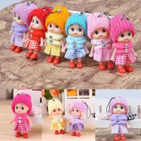 Cute Kids Toys Soft Interactive Baby Dolls Toy Key Chain, Mi...