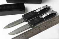 facas automáticas BM faca automática TF 7 polegadas C07 damascus drop D/E lâmina dupla ação Canivete de caça Canivete de sobrevivência