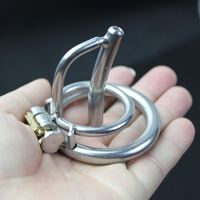Chastity Device Chastity Cage Urethral Tube Small Male Chastity Device Urethral Sound Sex Toy Cookring for Men Short Cage Horse Eye G7-1-203