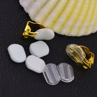 200pcs 8 * 10.5mm Blanco / Clear Plástico Anti-Pain Pad Link Clip Anti-Pain DIY Footing Finding