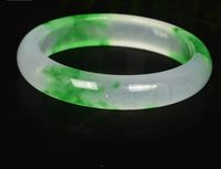 Chino natural blanco verde jade brazalete pulsera moda encanto regalo de la joyería