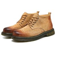 Compre al por mayor Botas De Gamuza Negra Hombre de bajo precio \u0026 de  calidad con envío gratuito | Es.DHgate
