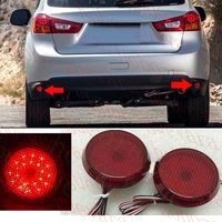 2x İçin Mitsubishi Outlander Sport 2013-15 Araç Oto Arka Tampon Sis Sürüş Işık LED KIRMIZI DIY