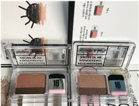 16Brand Cosmetics dupla cor preguiçoso rápido fácil kit sombra Paleta Eyeshadow Palette eye magazine Make Up com escova por 16 gota da marca