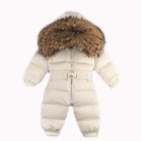 Newborn Winter Romber Baby Snowsuit Младенческие пальто Детские Снежные Носить Комбинезон утка Даун Кентон Лайнер Детский Новый год Костюмы