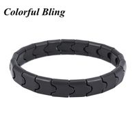 Bijoux de santé de la mode pour homme et femme de pierres naturelles bracelets de poignet noir Bracelets de tourmaline noir