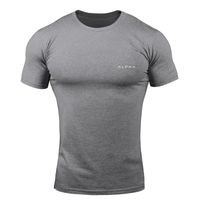 ジムエクササイズTシャツジョガーズフィットネス服半袖Tシャツ男性ボディビルディングティーワークアウトストリートウェアシャツ