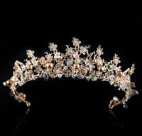 Barokowa Korona Dekoracje Ślubne Bride Crown Photo Studio Bridal Headwear Akcesoria