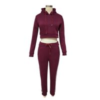 red sweat suit