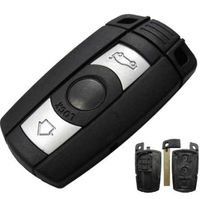 Jingyuqin Uzaktan 3 Düğmeler Araba Anahtarı Kılıf Kapak Için BMW 1 3 5 6 Serisi E90 E91 E92 E60 Uzaktan Anahtar Kabuk Kılıf Akıllı Anahtar Blade FOB