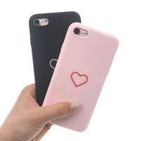 Fashion Love Heart Hard Pc Case Cute Ultrathin Frosted Back Cover Cases For iPhone X Xr Xs Max 8 7 6 6S Plus