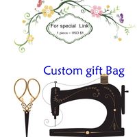 custom link linen bag cotton pouch print buyer logo or store name