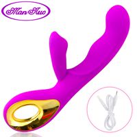 Homme nuo G-spot Vibration USB Baguette de Recharge Masseur 10 fréquences Vibrateurs Erotiques En Silicone Sex Toys Pour Femmes