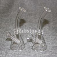 Mini Glass Becher Bongs Wasserleitungen Shisha 4,5 Zoll Höhe mit 10 mm weiblicher Gelenkglasöl Rigs Bong