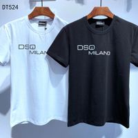DSQ Phantom Tortue 2020ss New Mens Designer T-shirt Paris Mode T-shirts Été DSQ Modèle T-shirt Mâle Top Qualité 100% coton Top 6854