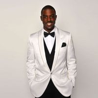 Tuxedo White Coat Black Pants 