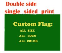 90*150cm Double /singel Side Custom Flag Double Sided Large Logo Printed Car Flags and Banners