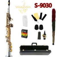 Yanagisawa S-9030 Sopraner B (B) Ton Saxophon Instrument Messing Nickelrohr vergoldet Key mit Mundstücktasche Zubehör