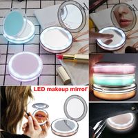 New Portable LED Makeup Mirror 2- Face 1X & 3X Magnifying Gla...