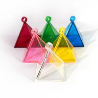 Piramit kolye yerçekimi blok Helyum balon ağırlıkları Düğün süslemeleri Parti hediye kutusu doğum günü parti malzemeleri toptan iyilik