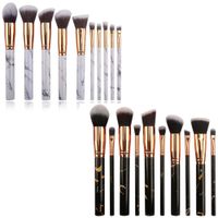 zouyesan Free Shipping 2019 10 marble makeup brush set beaut...