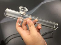 7 pollici alto spessore Steamroller vetro tubo di filtro in vetro tubo cucchiaio maniglia tubo di bruciatore a gasolio per l'erba asciutta con una ciotola di vetro