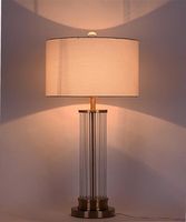 Lámparas de mesa de cristal de luz minimalista moderna. Lámpara de escritorio nórdica de noche LR002