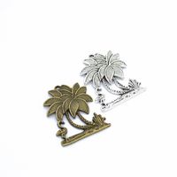 100pcs Charms palm tree coconut 34*28mm Antique Making pendant fit,Vintage Tibetan Silver,DIY Handmade Jewelry