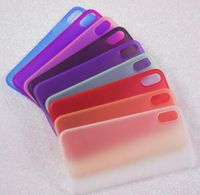 For iphone X Case Ultra-thin Silicone Transparent Environmental protection PP material Protector Cover Colorful for iphoen 8 7plus 6S DHL