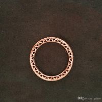 Nuovo lusso di modo 18K Rosa Ring Set scatola originale per Pandora 925 d'argento donne pieni CZ Diamond Rings cerimonia nuziale di modo accessori