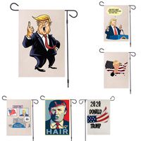 47 * 32cm 2020トランプアメリカの選挙サプライ品印刷亜麻の旗を作るアメリカの強い再生アメリカの国旗送料無料