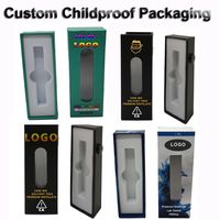 Logo personalizzato Childproof Imballaggio scatola di vetro Tubi Vape cartucce Siringhe con finestra Blister Magnetic Box E Cig vaporizzatore pacchetto OEM