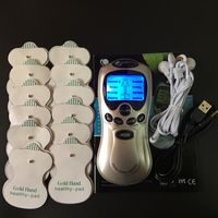 Sağlık Elektrikli Onlar Akupunktur Tam Vücut Masajı Dijital Terapi Makinesi 12 Pedleri Arka Boyun Ayak Amy Bacak Freeshipping