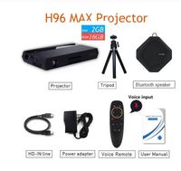 H96 Max Projektor 2G16G Amlogic S912 Bluet0th4 1 150 Lumenów Android6 0 Pocket Prini Motorytor