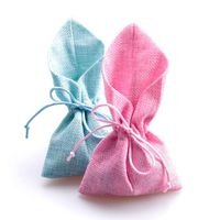 Linen Fabric bag Jewelry Pouch Wedding candy Drawstring Bag Gift Bags for DIY Craft Party Favors